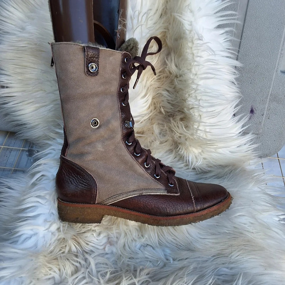 Diane Von Furstenberg Convertible lined boots 9 - Picture 5 of 11